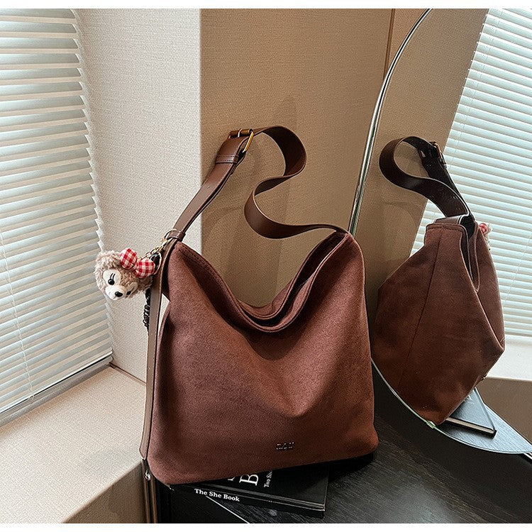Women's Super Pop Simple Frosted Large Capacity Tote Bags