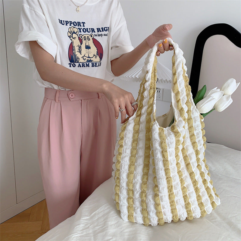 Western Style Cloud Bubble Flower Vest Shoulder Bags