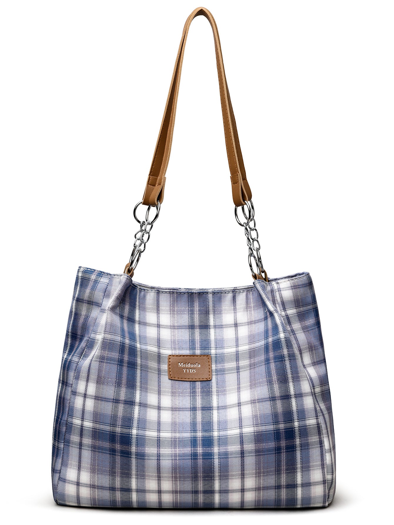 Fashion Simple Large Capacity Contrast Color Tote Bags