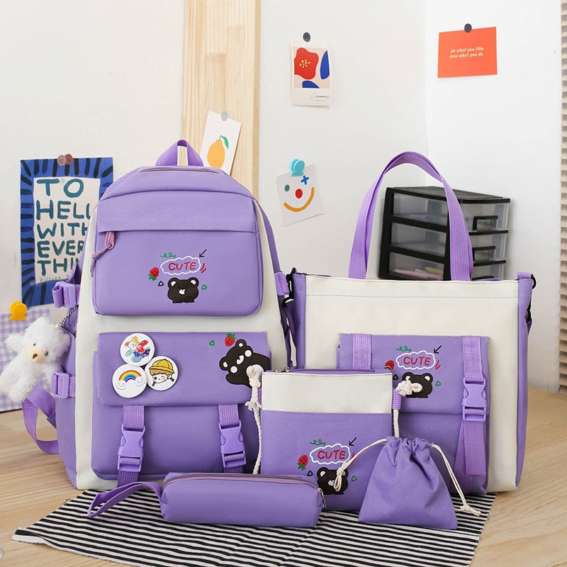 Lightweight Primary Cute Fashion Large Capacity Middle School Students' Schoolbags