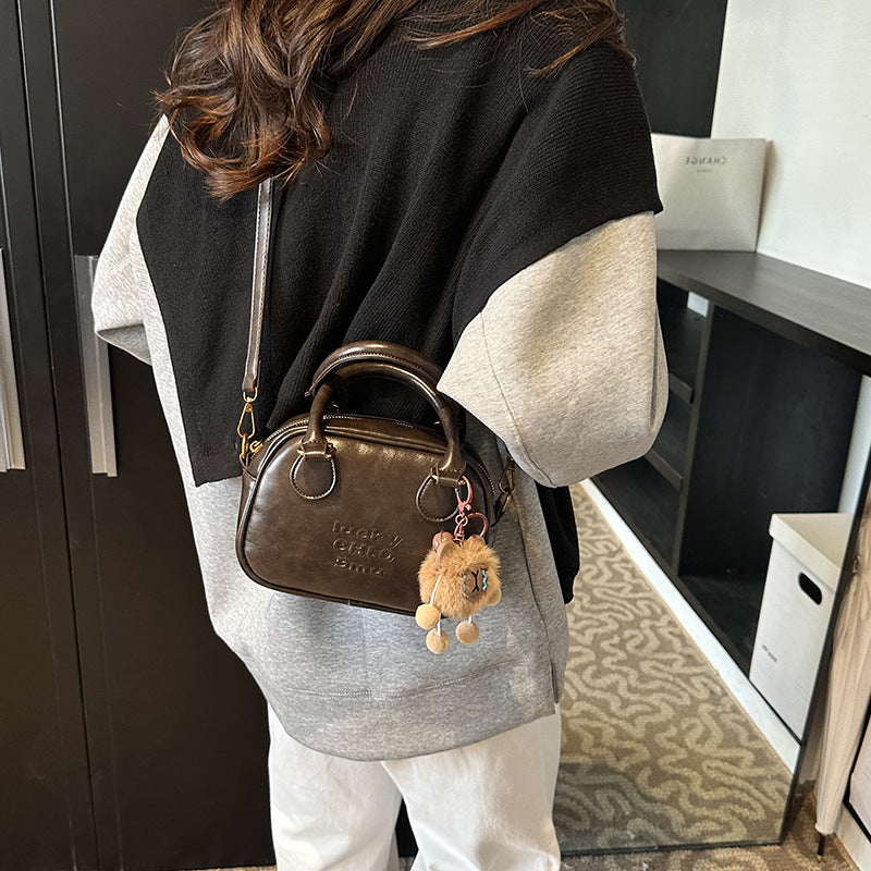 Women's Niche Retro Textured Pillow Fashion For Crossbody Bags