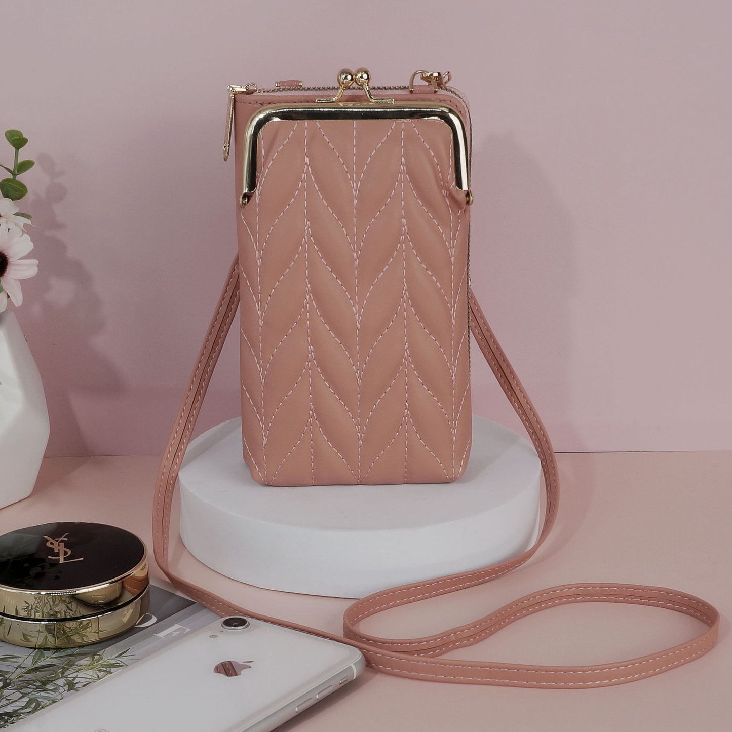 Women's Korean Style Rhombus Simple Vertical One Phone Bags