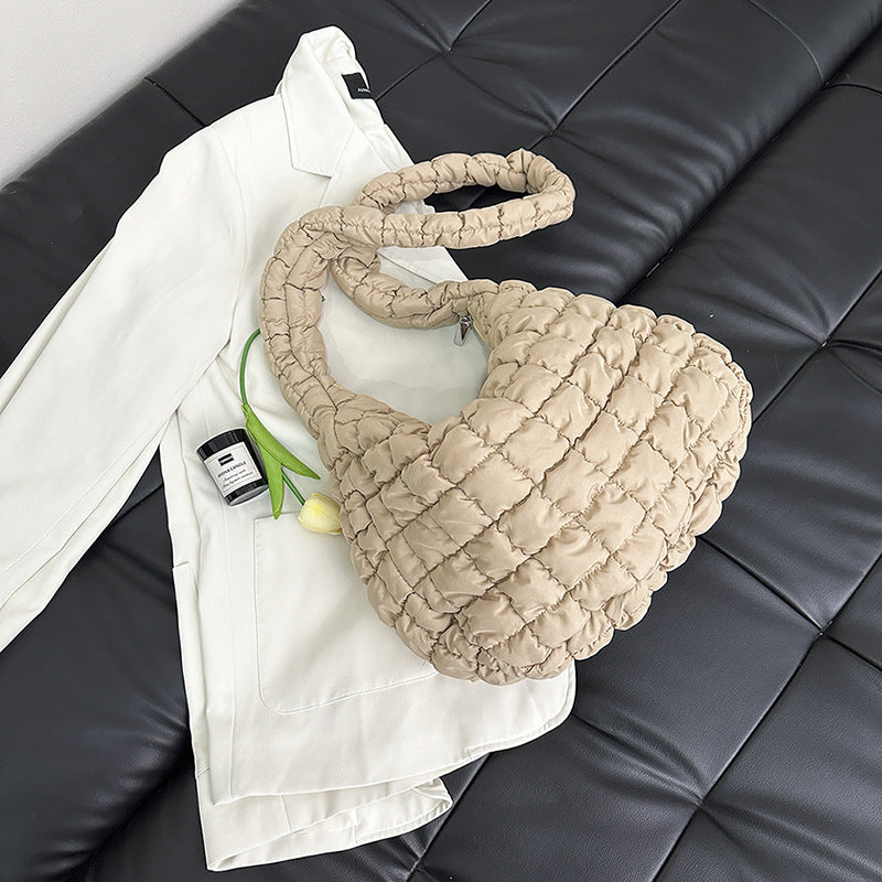 Women's Pleated Cloud Niche Down Clothes Bubble Crossbody Bags
