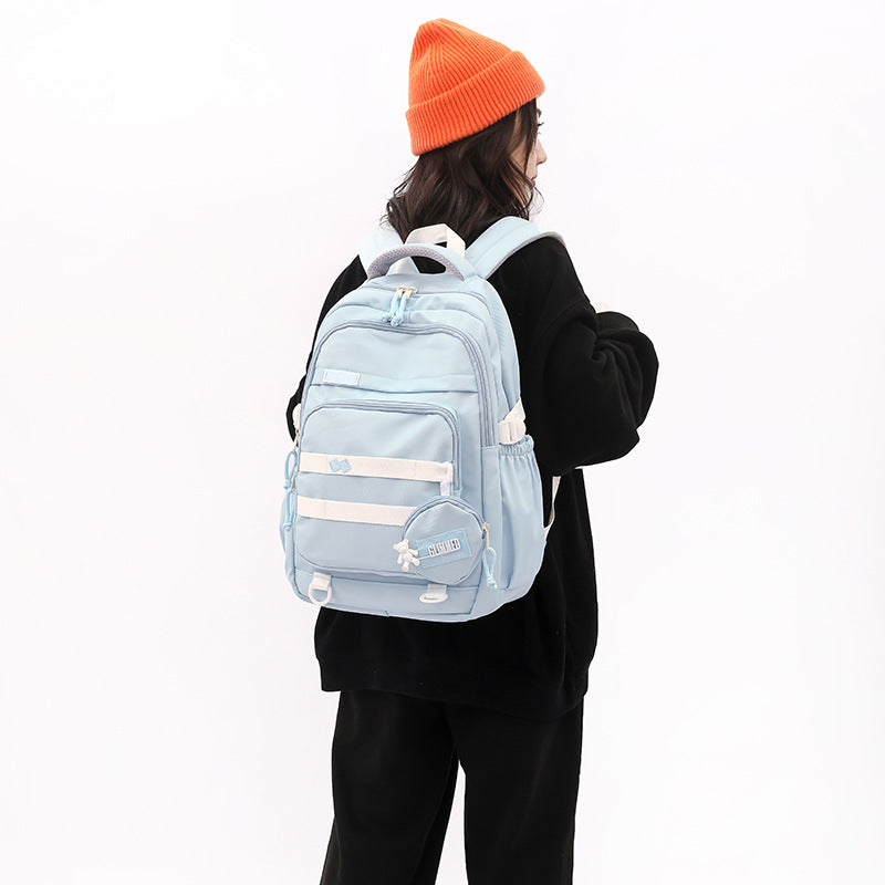 Nylon Boys Artistic Burden Alleviation Large Backpacks