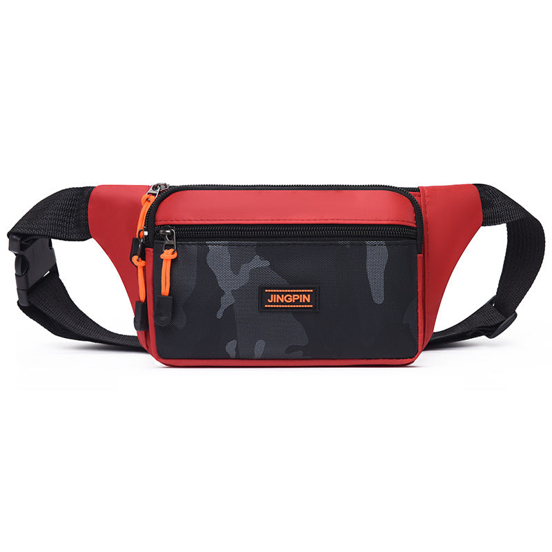 Men's Derm Waterproof Simple Large Capacity Cashier Men's Waist Packs