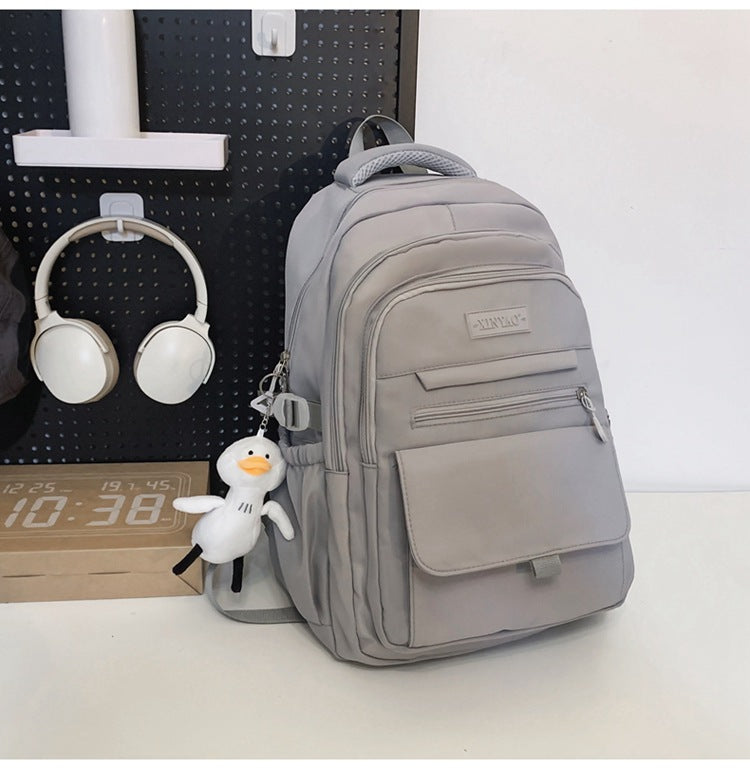 Design Female Junior College Style Solid Backpacks