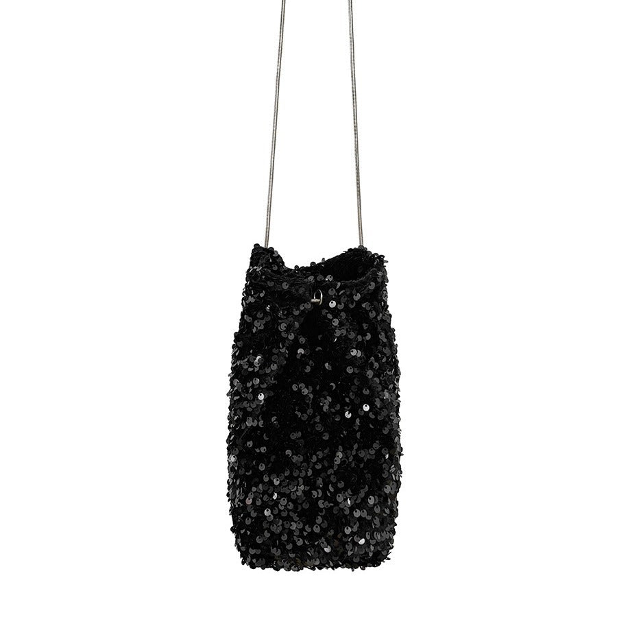 Women's Korean Style Colorful Sequin Design Fashionable Soft Bags