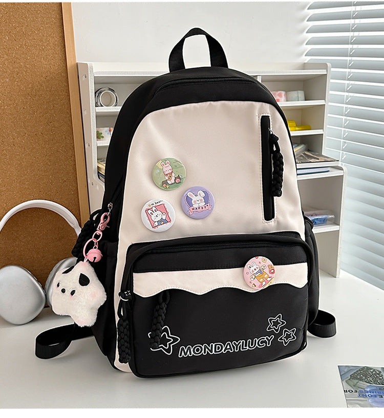 Style Simple Contrast Color Primary Secondary Backpacks