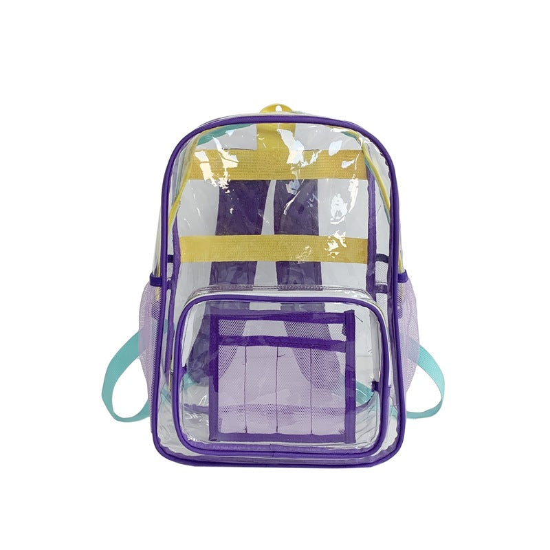 Color Dopamine Contrast Transparent Korean Fashion Backpacks