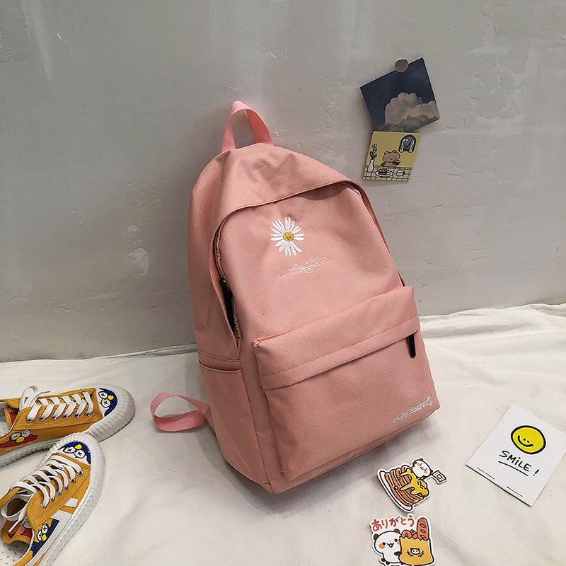 Korean Style Little Daisy Versatile Large Capacity Backpacks