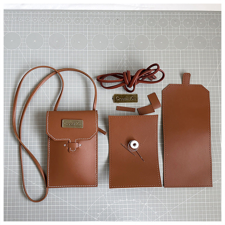 Mobile Hand-woven Homemade Materials Hand-made Fixed Phone Bags