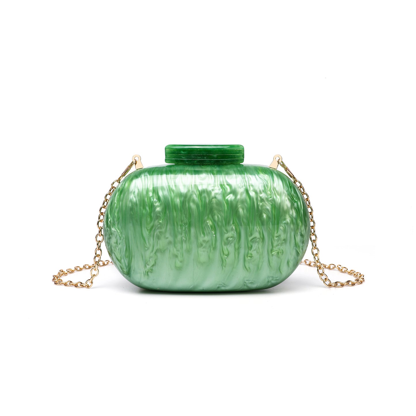 Watercolor Box Banquet Oval Shell Portable Evening Bags