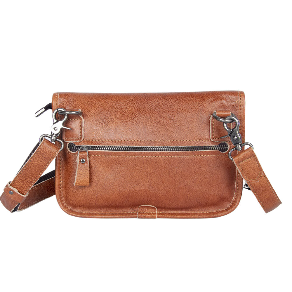 Men's Layer Cowhide Fashion Genuine Leather Trendy Men's Messenger Bags