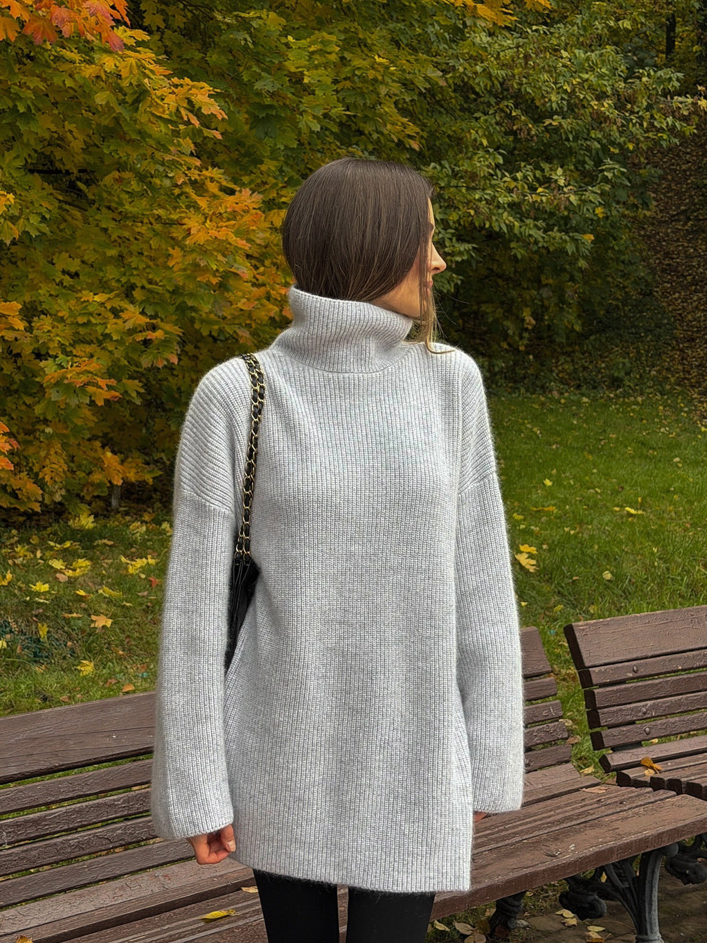 Soft Bottoming Shirt Long Sleeve High Collar Sweaters