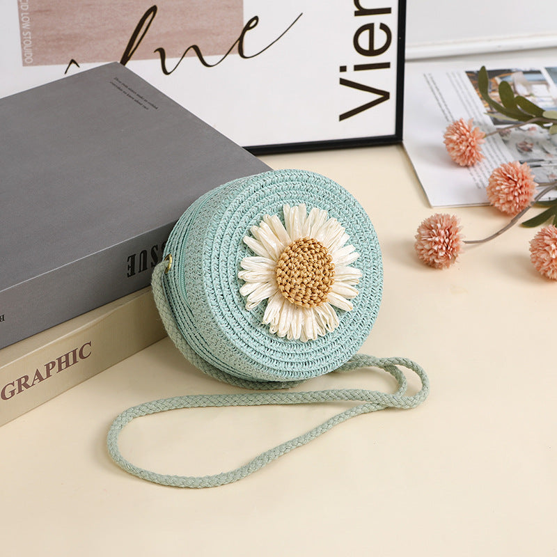 Raffia Woven Mobile Female Summer Beach Crossbody Bags