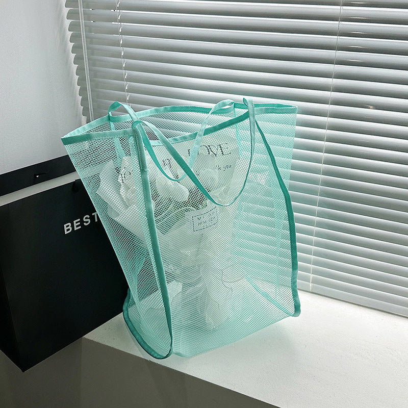 Shopping Voile Transparent Fashion Mesh Beach Bags