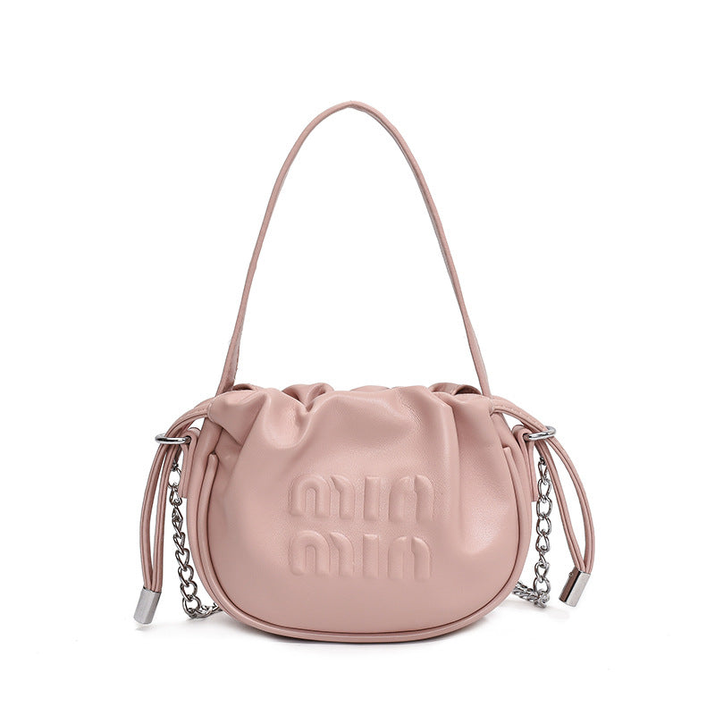 Children's Trendy Summer Drawstring Western Style Pleated Crossbody Bags