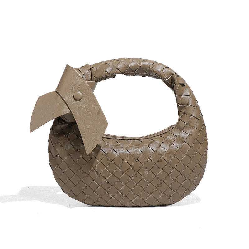 Women's Good Texture Hand Carrying Underarm Hand-woven Summer Handbags