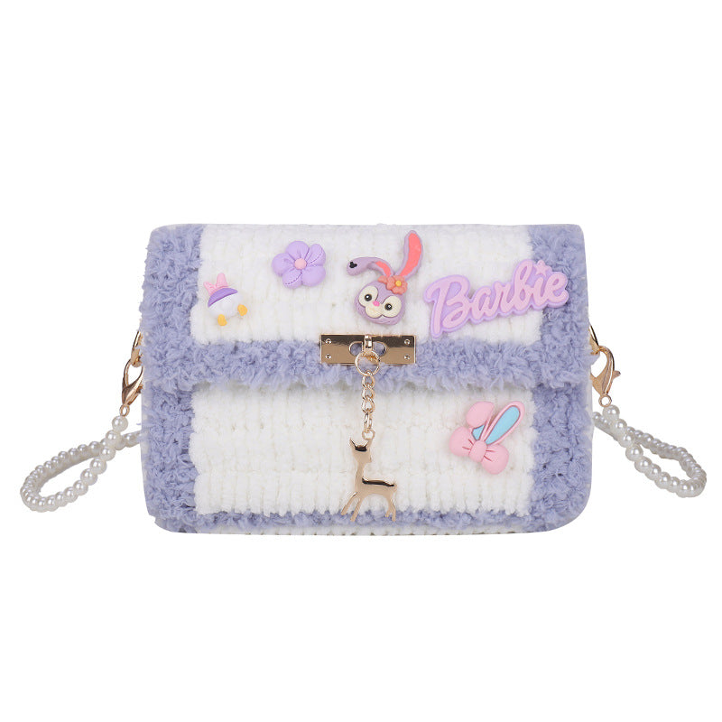 Hand-woven Cartoon Homemade Material For Free Crossbody Bags
