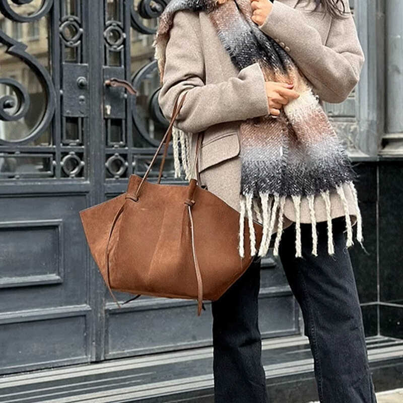 Women's Suede Frosted Large Capacity Portable Armpit Bags