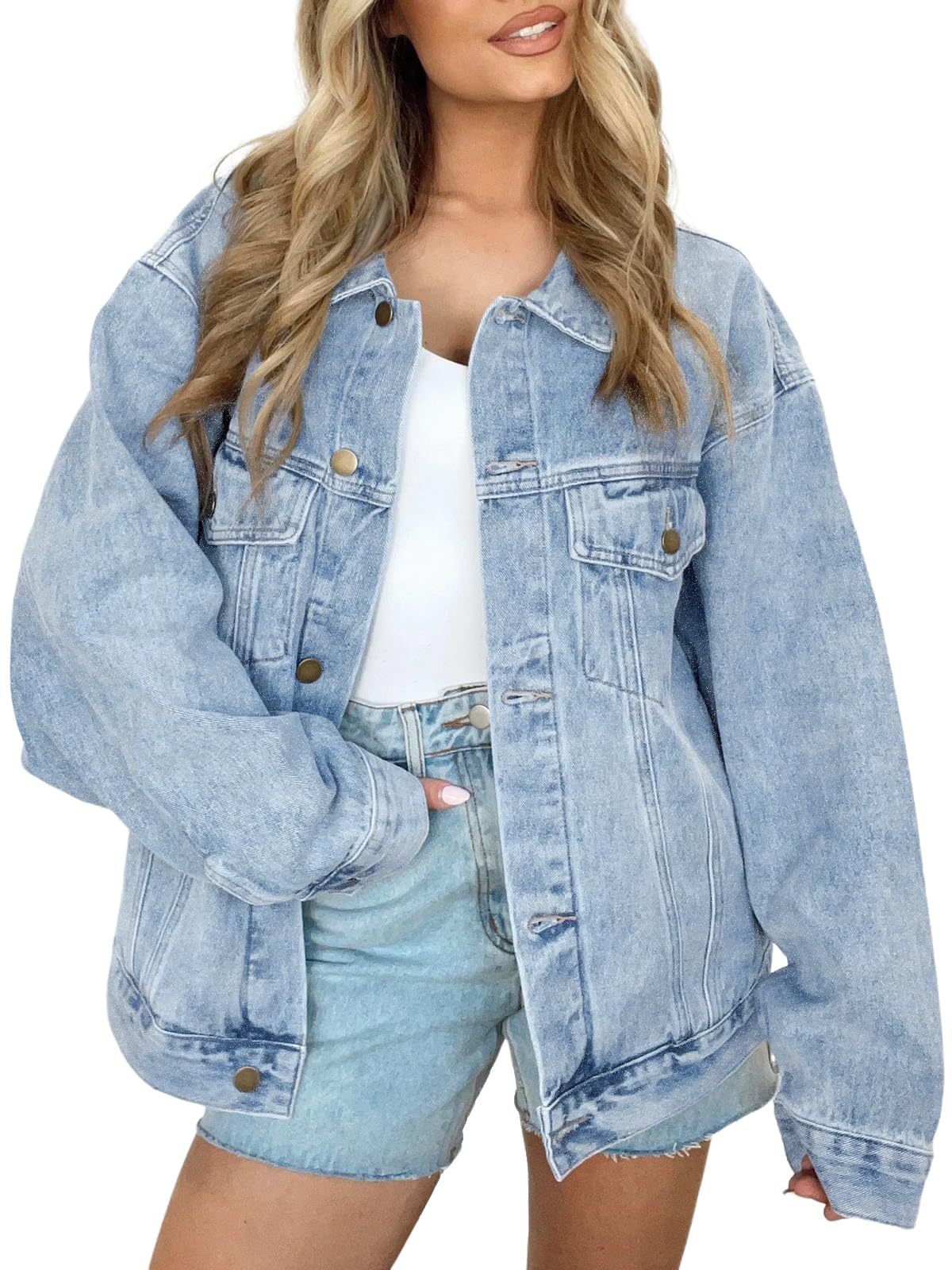 Women's Denim Casual Loose Autumn Long Sleeve Jackets