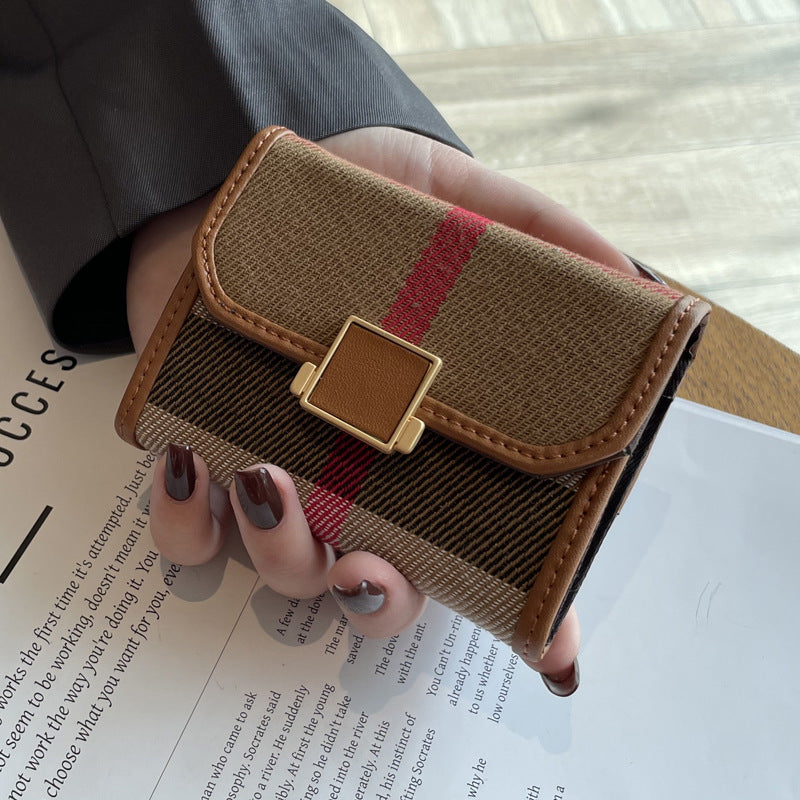 Women's Canvas Niche Large Capacity Multiple Slots Card Holder