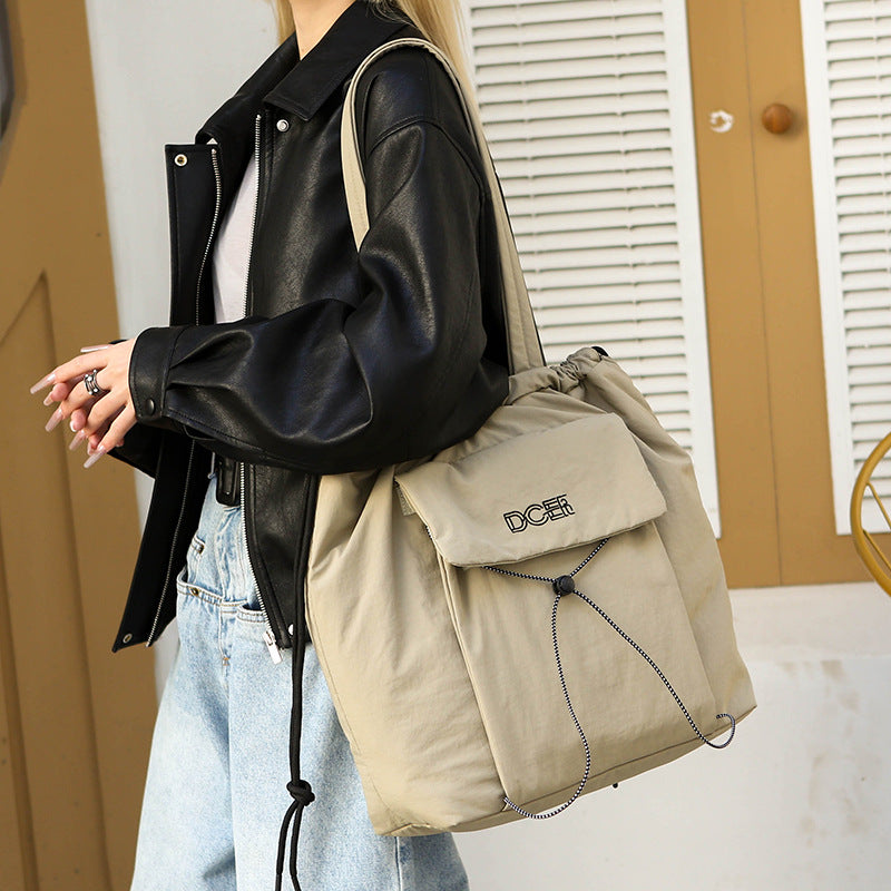 Women's Cotton Lightweight Waterproof Class Commuter Large Shoulder Bags