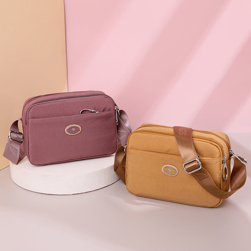 Women's Fashionable Lightweight Nylon Large Capacity Portable Crossbody Bags