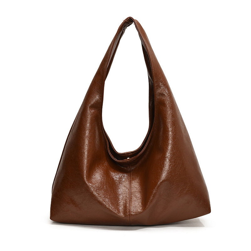 Women's Large Capacity High-grade Retro Textured Underarm Shoulder Bags
