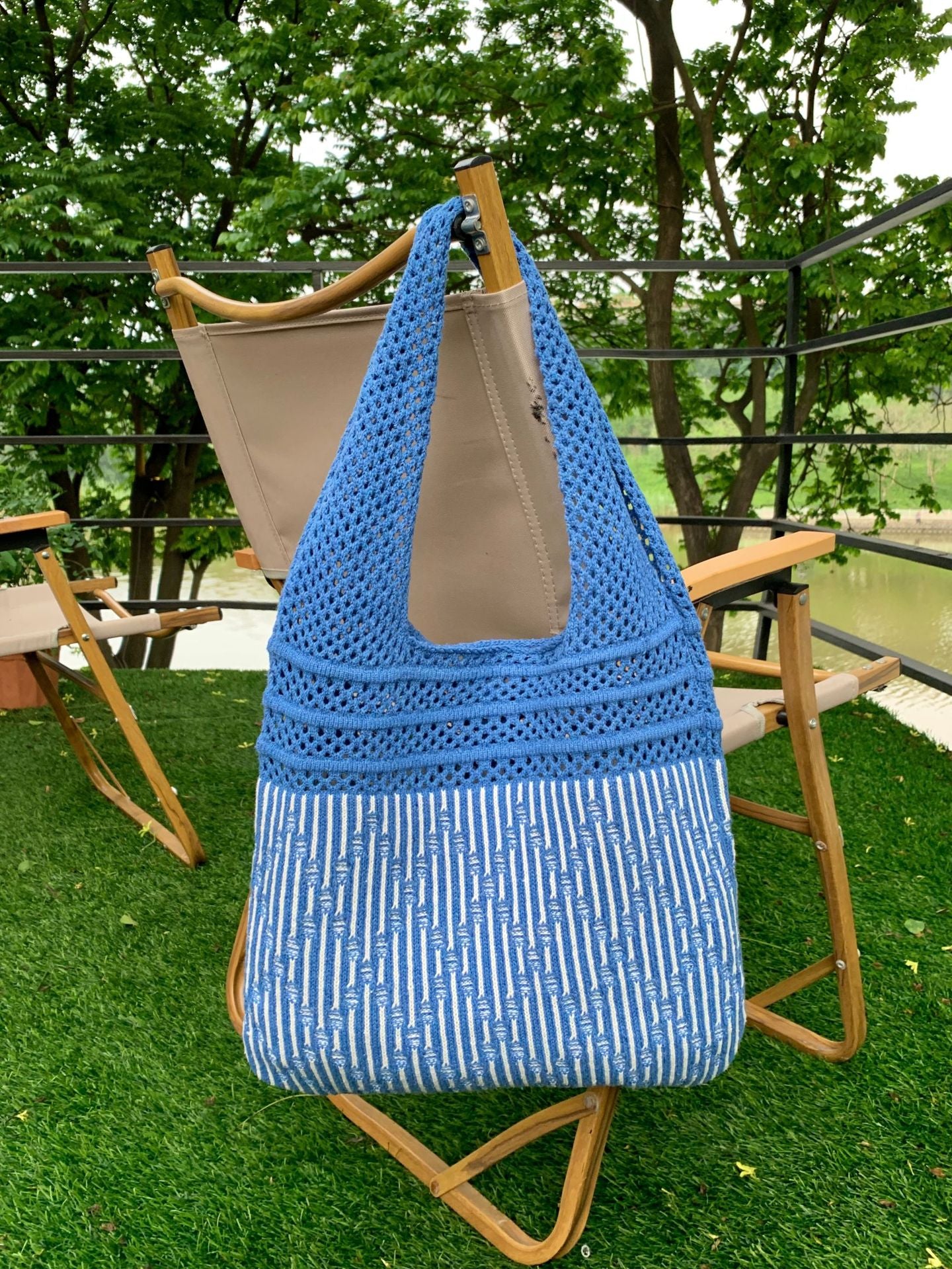 Women's Knitted Stylish Woven Niche Retro Woolen Shoulder Bags