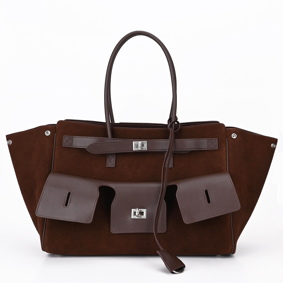 Slouchy Creative Cowhide Commuter Portable Punk Shoulder Bags