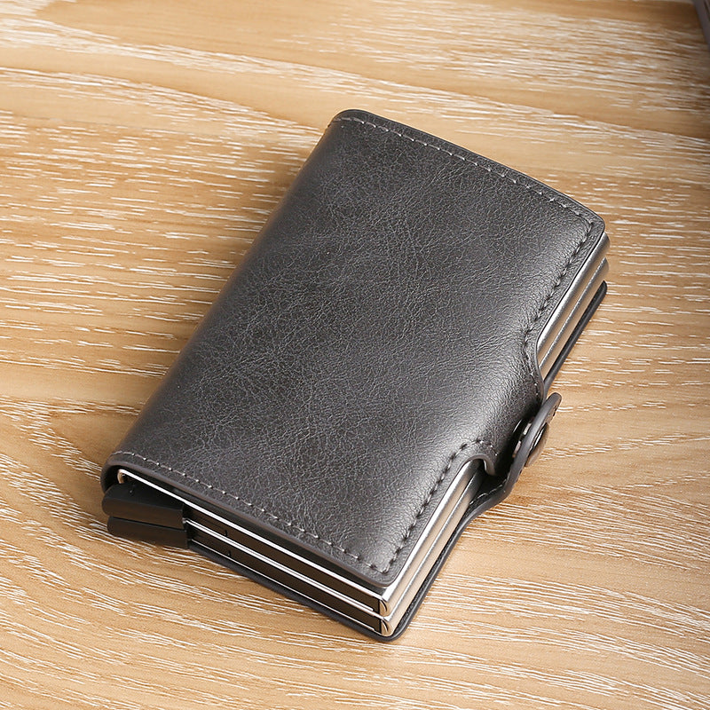 Automatic Pop-up Aluminum Alloy Credit Multiple Slots Card Holder