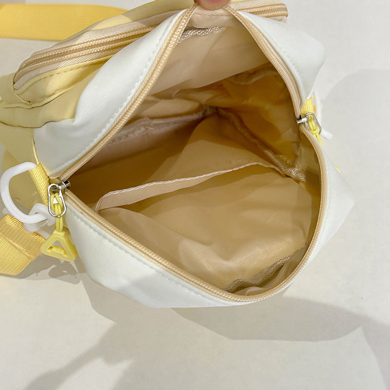 Women's Popular Cartoon Korean Style Sweet Contrast Crossbody Bags