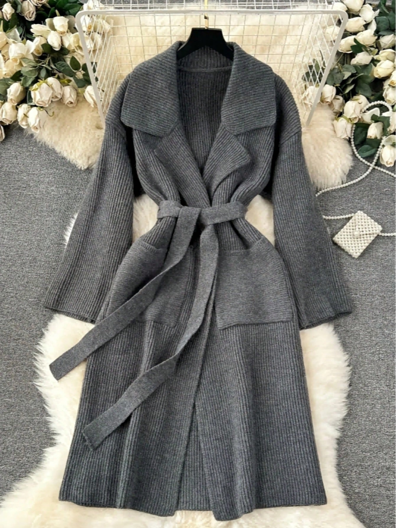 Women's Elegant Simple Long Fashion Knitted Knitwear