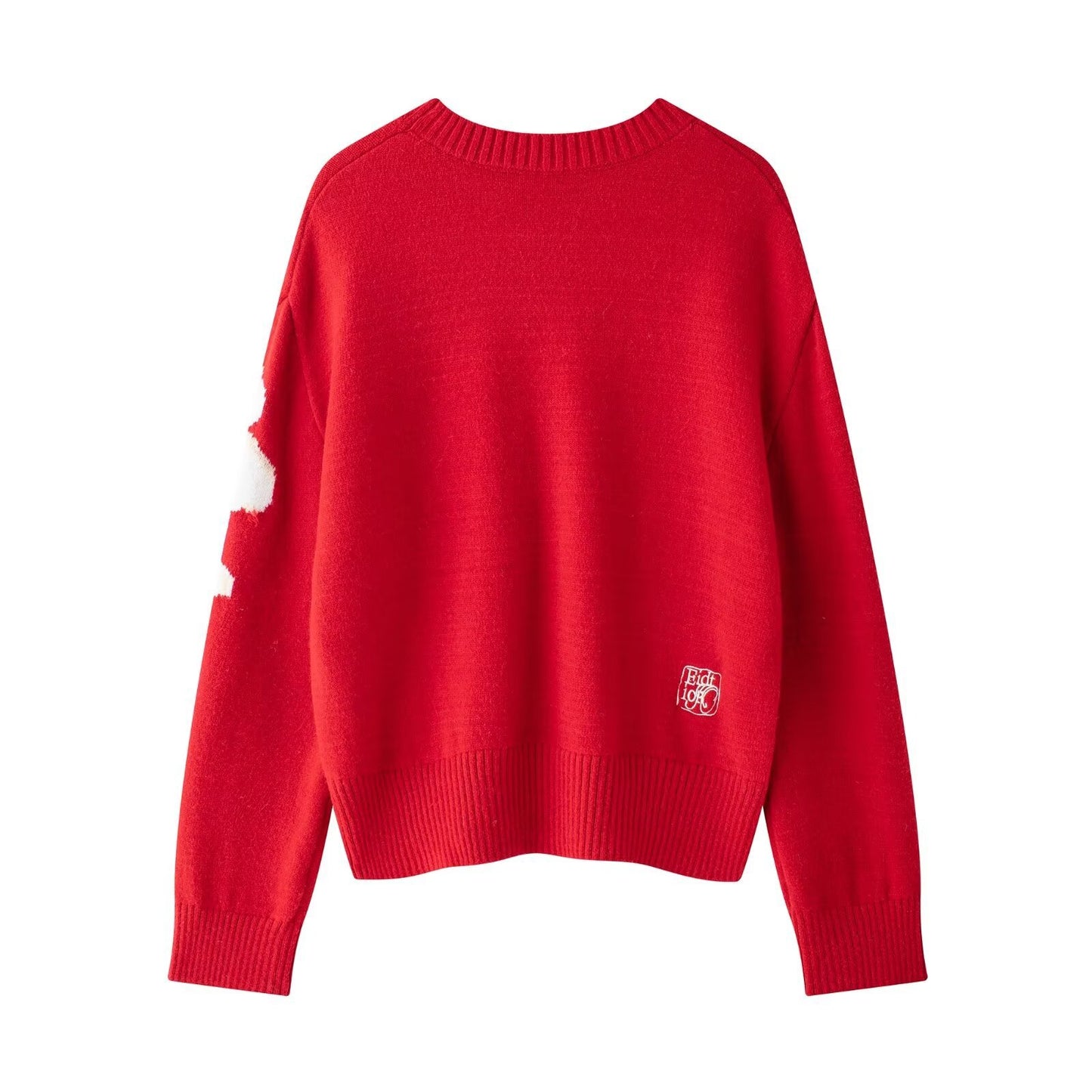 Women's Autumn Golden Scale Flower Contrast Color Knitwear
