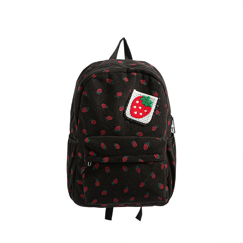 Women's Style College Floral Korean Print Backpacks