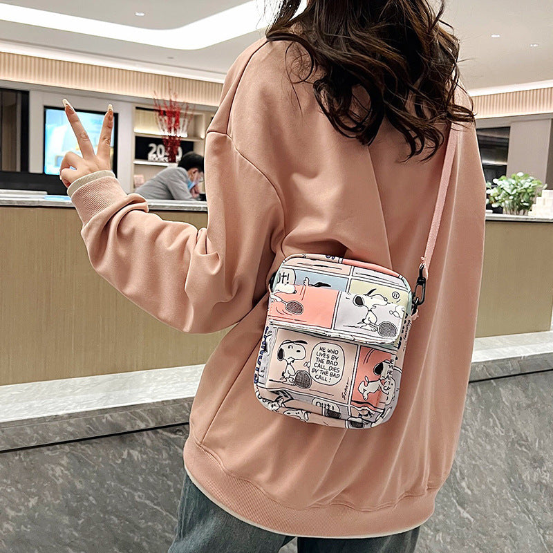 Cool Popular Cartoon Cute Snoopy Mini Crossbody Bags