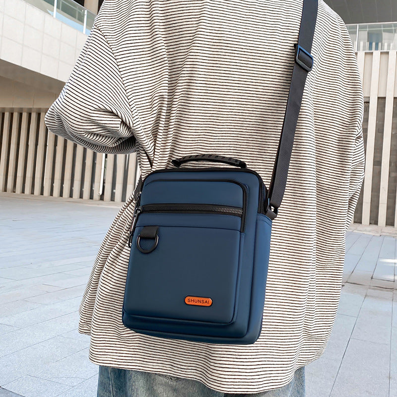Men's Autumn Street Trendy Nylon Vertical Pouch Men's Messenger Bags