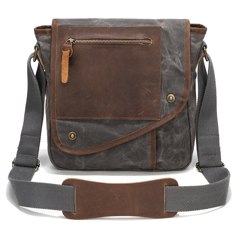 Men's Retro Fashion Street Trend Waterproof Canvas Men's Messenger Bags