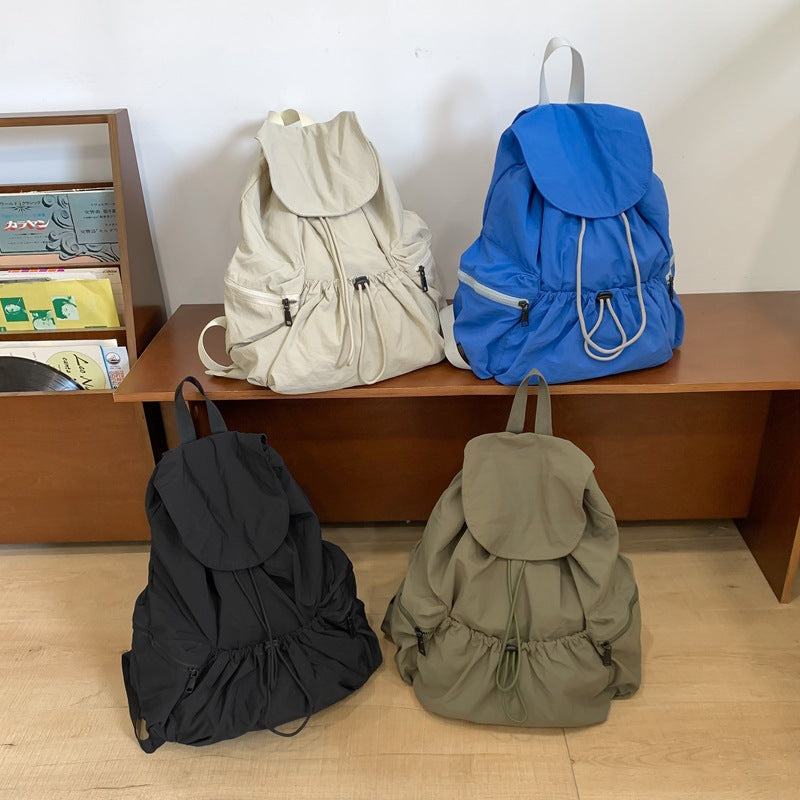 Women's & Men's & Climbing Neutral Korean Nylon Portable Backpacks