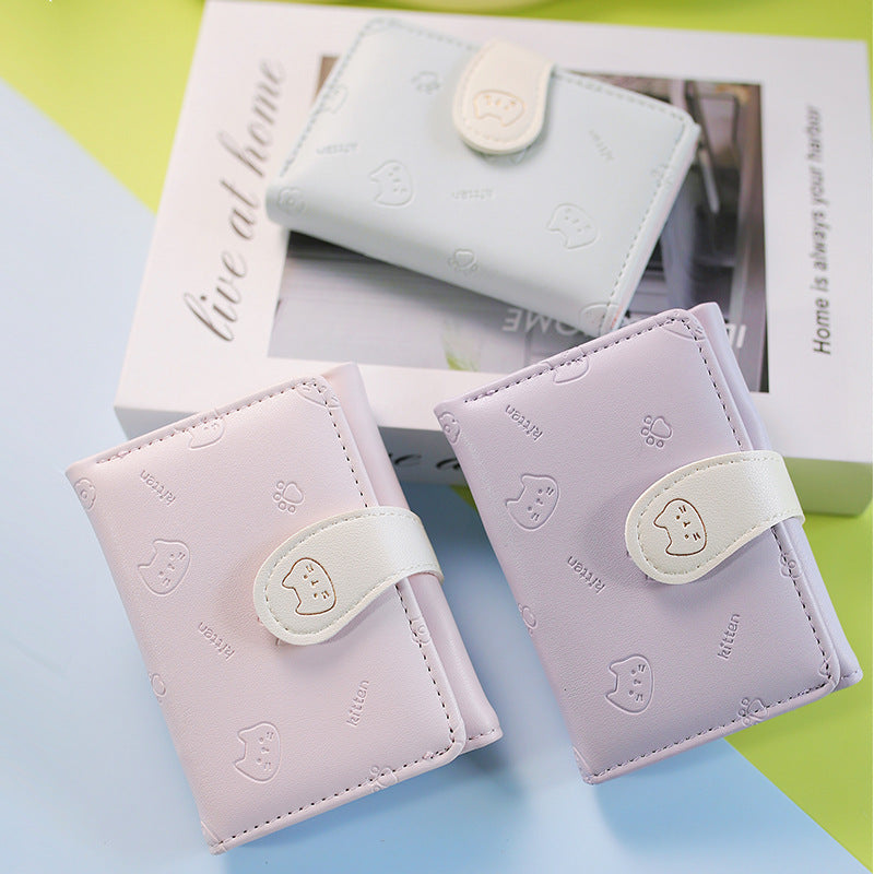 Cat Tail Cute Fashion Cartoon Printed Card Holder
