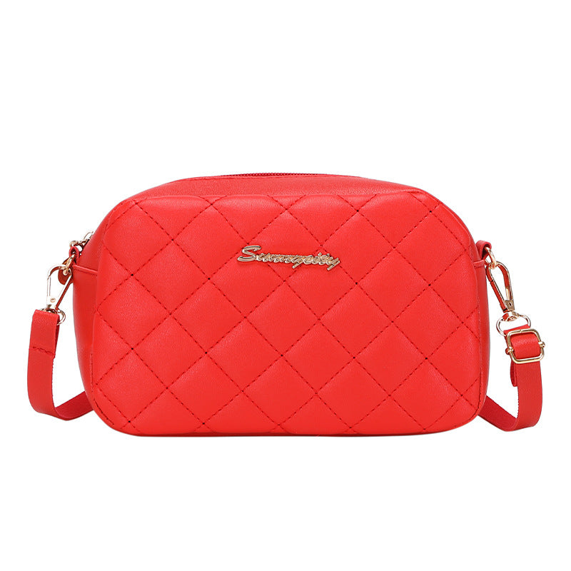 Women's Embroidered Style One Diamond Chain Bags
