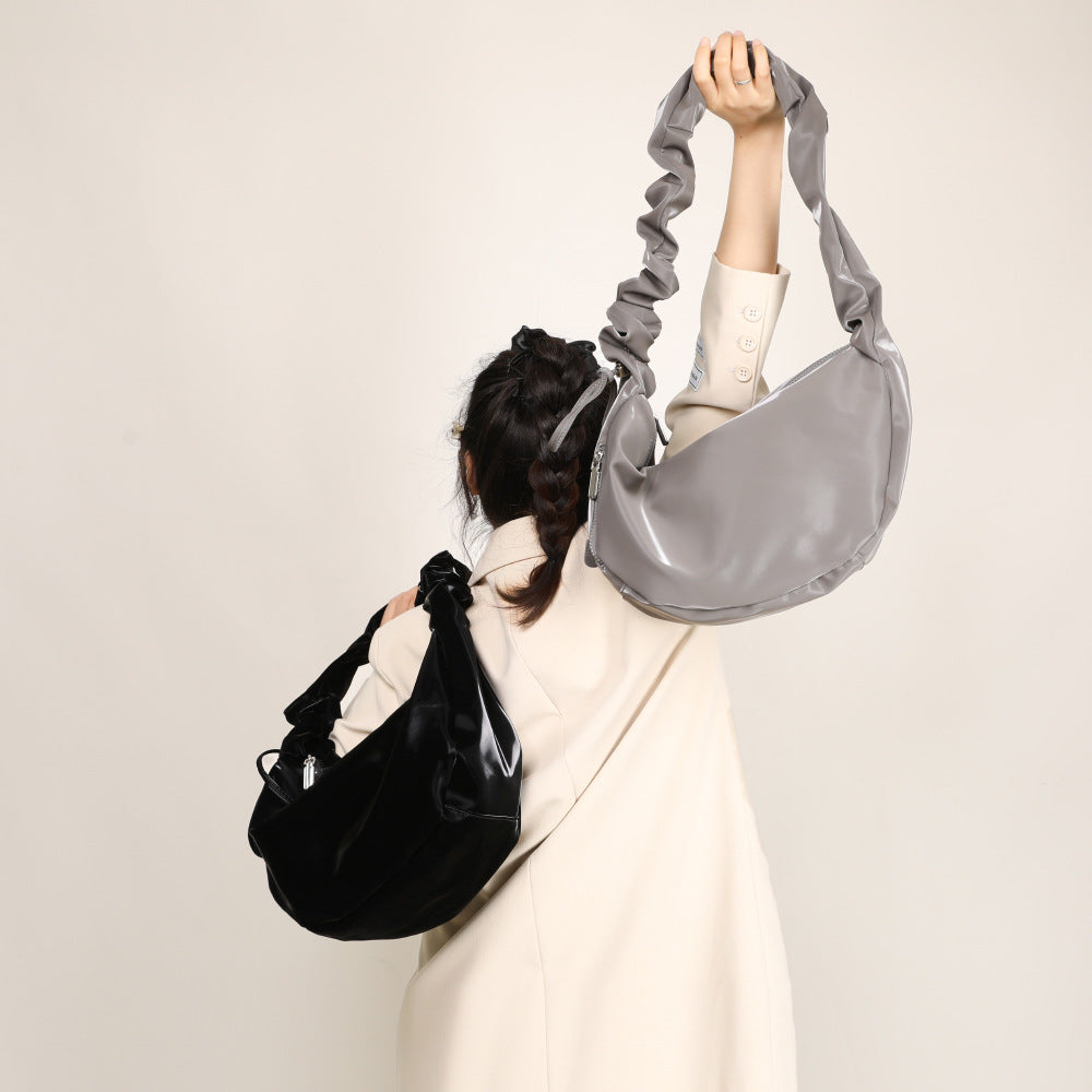 Women's High Sense Dumpling Fashion Soft Leather Crossbody Bags