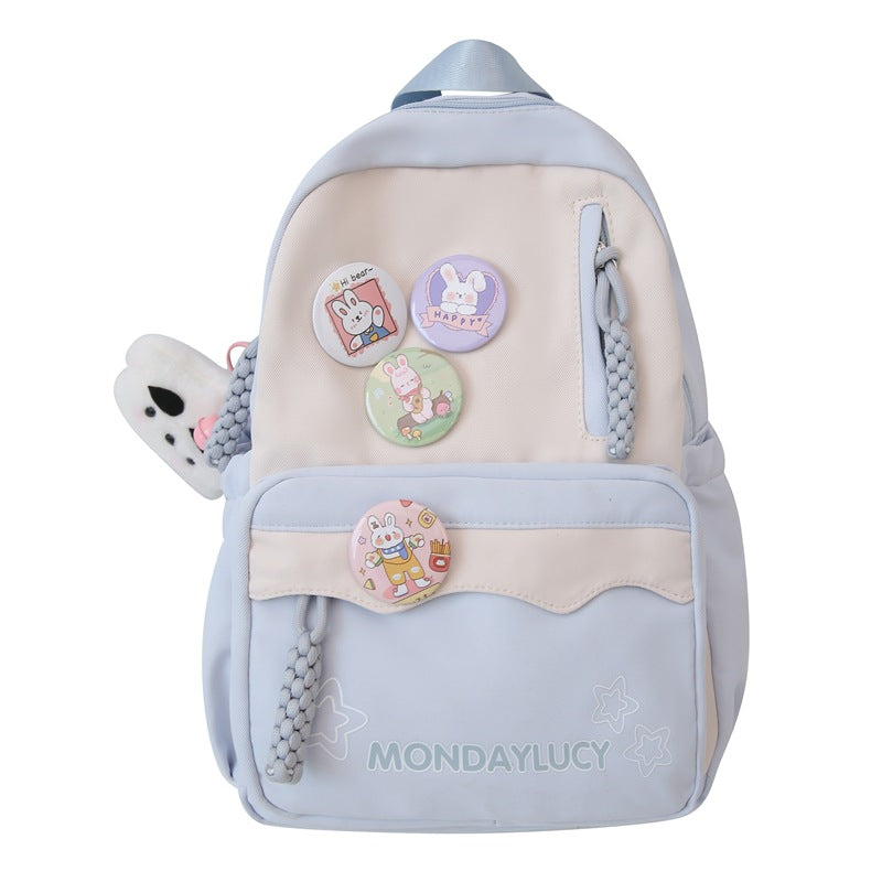 Soft Bubble Show Female College Convenient Backpacks