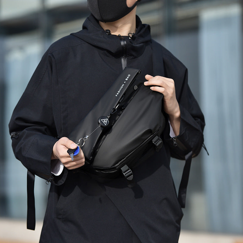 Men's Motorcycle Trendy Cool Multifunctional Lightweight Waterproof Men's Messenger Bags