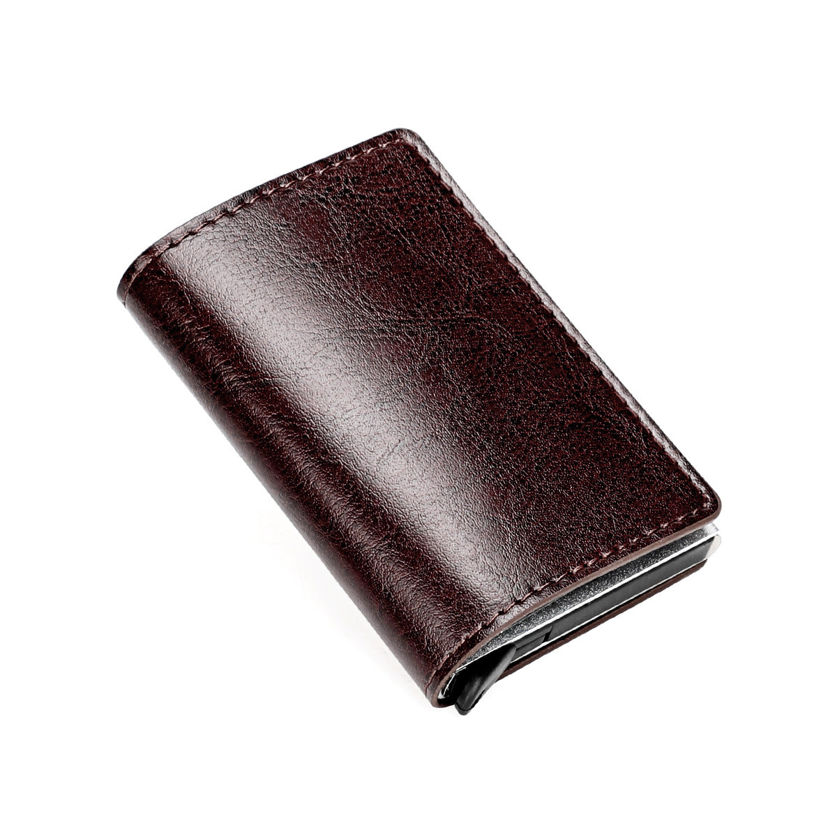 Automatic Pop-up Credit Metal Aluminum Box Card Holder