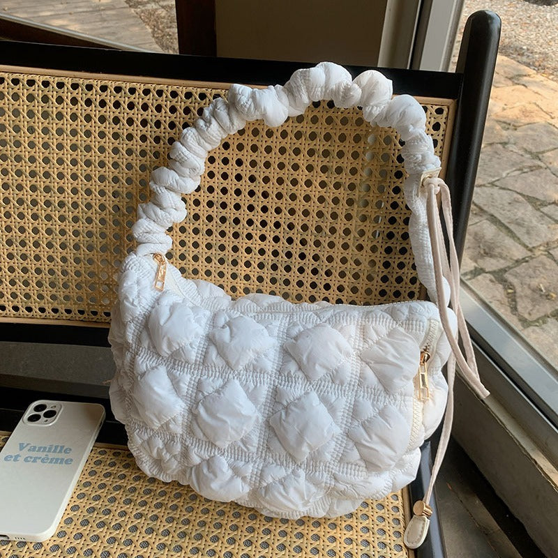 Women's Niche Puff Underarm Korean Style Down Jacket Shoulder Bags