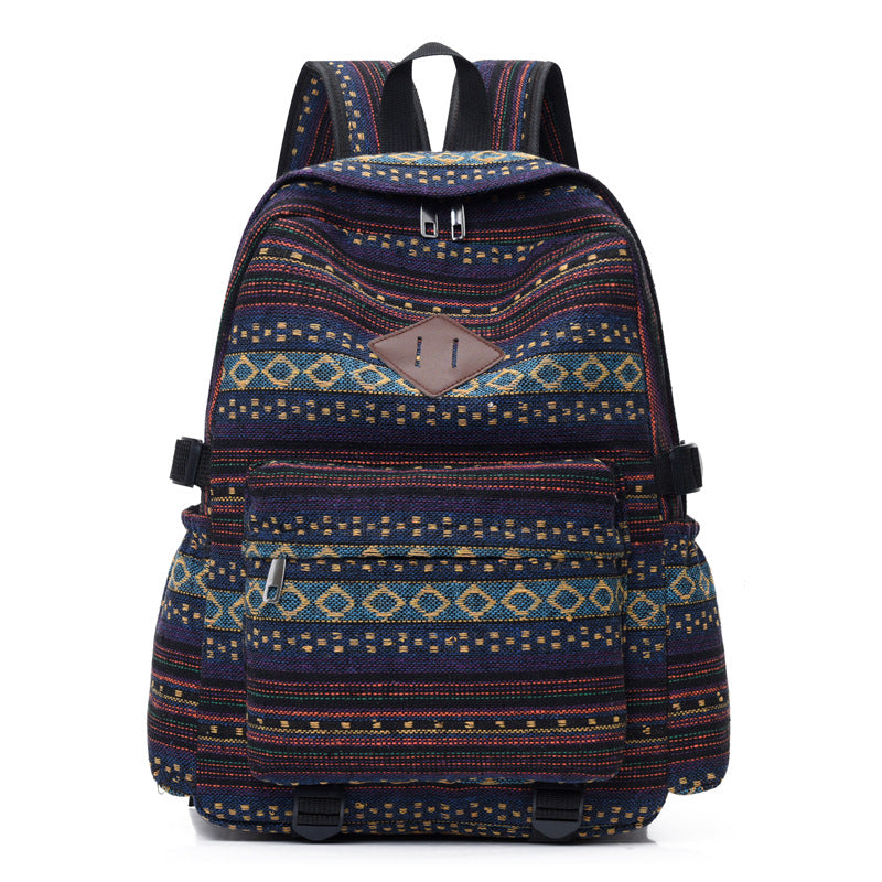 Women's Cotton Linen Fabric Ethnic Style Large Bags