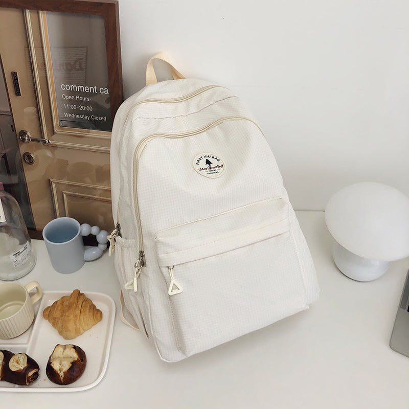 Capacity Simple Female Junior High Good-looking Male College Middle School Students' Schoolbags