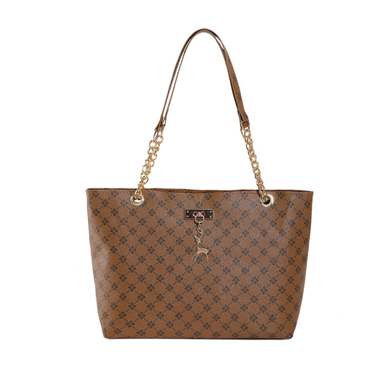 Women's Large Capacity Fashion Commuter Vintage Chain Crossbody Bags